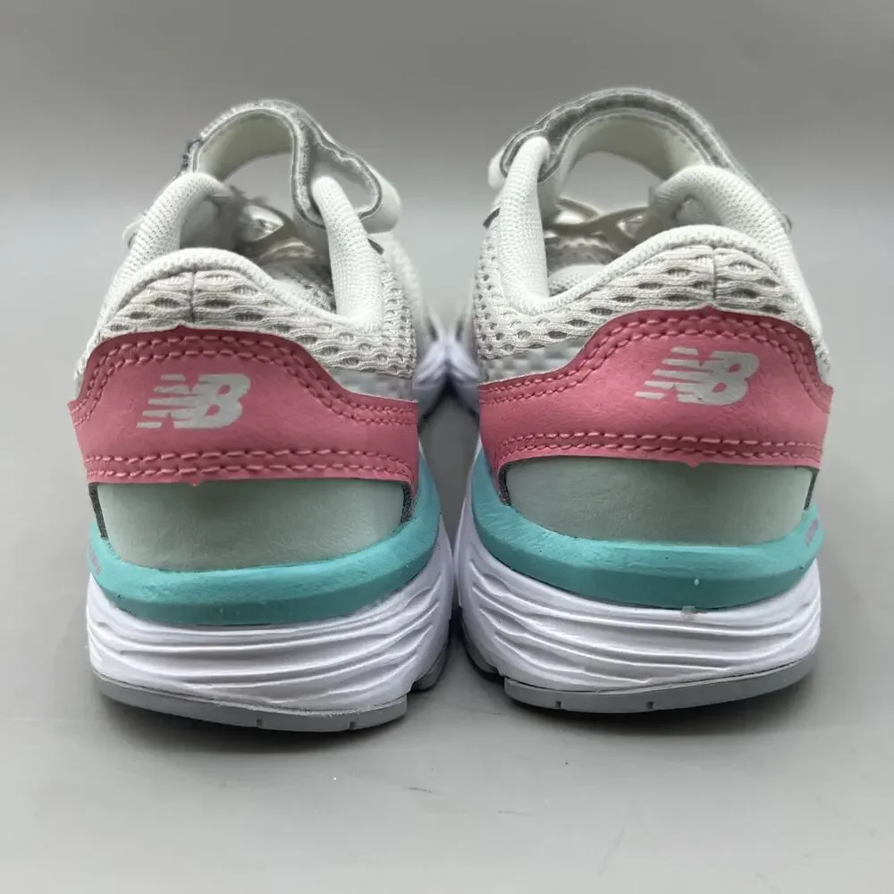 New Balance 680v6 Comfort Sneakers Youth Size‎ 1 Gray Pink Lace Up Strap Shoes